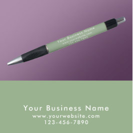 Modern Minimalist Sage Green Business Promotional Kugelschreiber