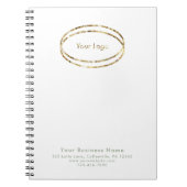 Modern Minimalist Sage Green Custom Business Logo Notizblock (Vorderseite)