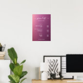 Modern Minimalist Salon Price List Sign for Beauty Poster (Heimbüro)