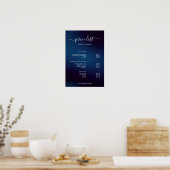Modern Minimalist Salon Price List Sign for Beauty Poster (Küche)