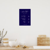 Modern Minimalist Salon Price List Sign for Beauty Poster (Küche)
