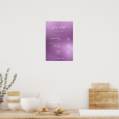Modern Minimalist Salon Price List Sign for Beauty Poster (Küche)