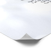 Modern Minimalist Salon Price List Sign for Beauty Poster (Ecke)