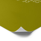 Modern Minimalist Salon Price List Sign for Beauty Poster (Ecke)