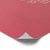 Modern Minimalist Salon Price List Sign for Beauty Poster (Ecke)