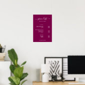 Modern Minimalist Salon Price List Sign for Beauty Poster (Heimbüro)