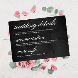 Modern Minimalist Save the Date Wedding Details Einladung