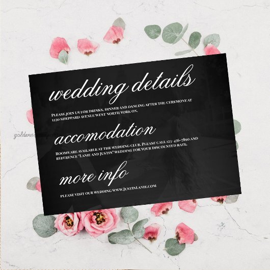 Modern Minimalist Save the Date Wedding Details Einladung