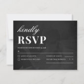 Modern Minimalist Save the Date Wedding Details RSVP Karte (Vorderseite)