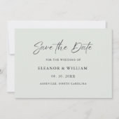 Modern Minimalist Save the Date Wedding Invitation (Vorderseite)