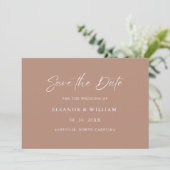Modern Minimalist Save the Date Wedding Invitation (Stehend Vorderseite)