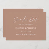 Modern Minimalist Save the Date Wedding Invitation (Vorne/Hinten)