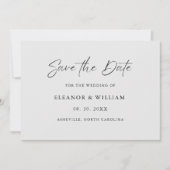 Modern Minimalist Save the Date Wedding Invitation (Vorderseite)
