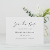 Modern Minimalist Save the Date Wedding Invitation (Stehend Vorderseite)