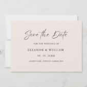Modern Minimalist Save the Date Wedding Invitation (Vorderseite)