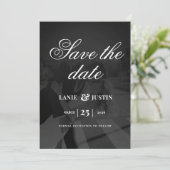 Modern Minimalist Save the Date Wedding Photo Einladung (Stehend Vorderseite)