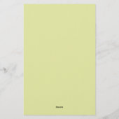 Modern minimalist schlicht briefpapier (Rückseite)