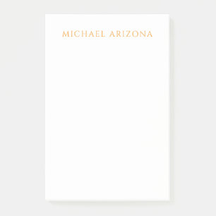 Modern minimalist schlicht eigene Name Post-it Klebezettel