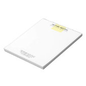 Modern minimalist schlicht einfach notizblock (Rotiert)