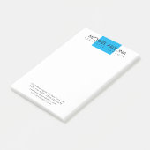 Modern minimalist schlicht einfach post-it klebezettel (angewinkelt)