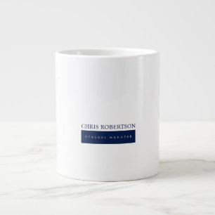 Modern minimalist schlicht Jumbo-Tasse