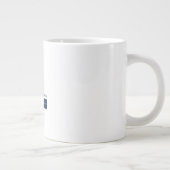Modern minimalist schlicht Jumbo-Tasse (Rechts)