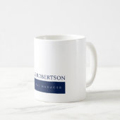 Modern minimalist schlicht kaffeetasse (VorderseiteRechts)