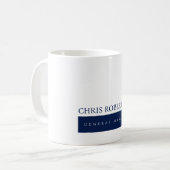 Modern minimalist schlicht kaffeetasse (Vorderseite Links)