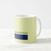 Modern minimalist schlicht kaffeetasse (VorderseiteRechts)