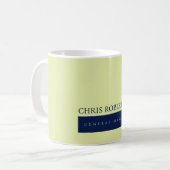 Modern minimalist schlicht kaffeetasse (Vorderseite Links)