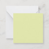 Modern minimalist schlicht mitteilungskarte (Rückseite)