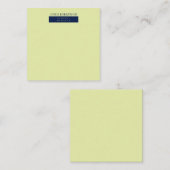 Modern minimalist schlicht mitteilungskarte (Vorne/Hinten)