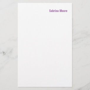 Modern minimalist schlicht professionell briefpapier