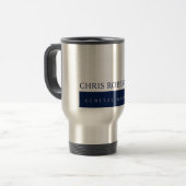 Modern minimalist schlicht reisebecher (Vorderseite Links)
