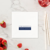 Modern minimalist schlicht serviette (Beispiel)