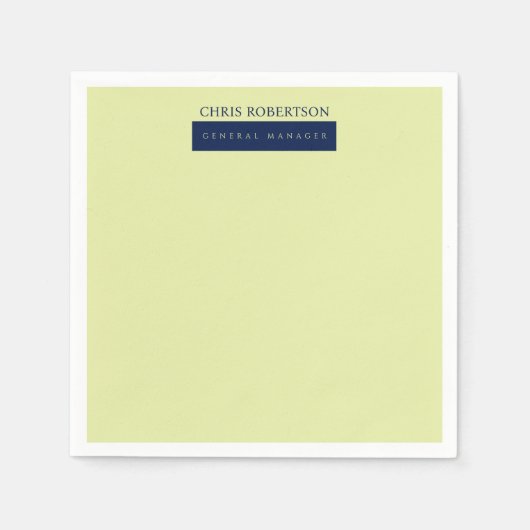 Modern minimalist schlicht serviette (Vorderseite)