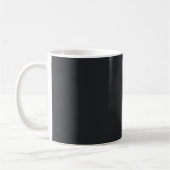 Modern minimalist schwarz & gold farbmonogramm kaffeetasse (Links)