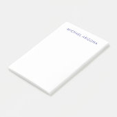 Modern Minimalist Simple Plain Own Name Post-it Klebezettel (angewinkelt)