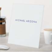 Modern Minimalist Simple Plain Own Name Sockelschild (In Situ)