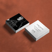 Modern Minimalist Simple Professional Quadratische Visitenkarte