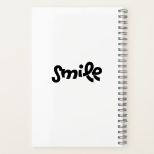 Modern Minimalist Smile ist wohltätige Inspiration Notizblock