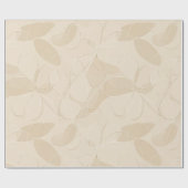 Modern Minimalist Soft Beige Flow Abstract Pattern Geschenkpapier (Flach)