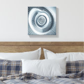 Modern Minimalist Spiral Staircase Art - Abstract  Leinwanddruck (Insitu (Schlafzimmer))