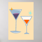 Modern Minimalist Stylish Retro Mid Century  Poster (Vorne)
