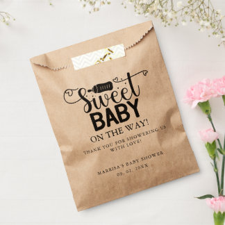 Modern minimalist Thank You Baby shower Geschenktütchen