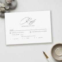 Modern Minimalist Typography Calligraphy Wedding