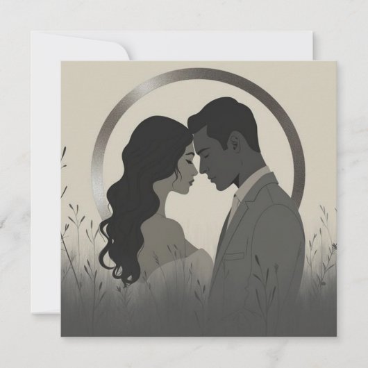 Modern Minimalist Union Einladung (Vorderseite)