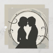 Modern Minimalist Union Einladung (Vorne/Hinten)