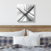 Modern Minimalist Urban Wireframe - Abstract 3D  Leinwanddruck (Insitu (Schlafzimmer))