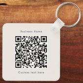 Modern Minimalist USA 250. Geschäft QR-Code Schlüsselanhänger (Rückseite)